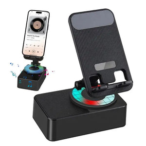 Home & Office Phone Stand With Speaker 3 In 1 Mobile Phone Holder 360 Degree Rotation Phone Holder