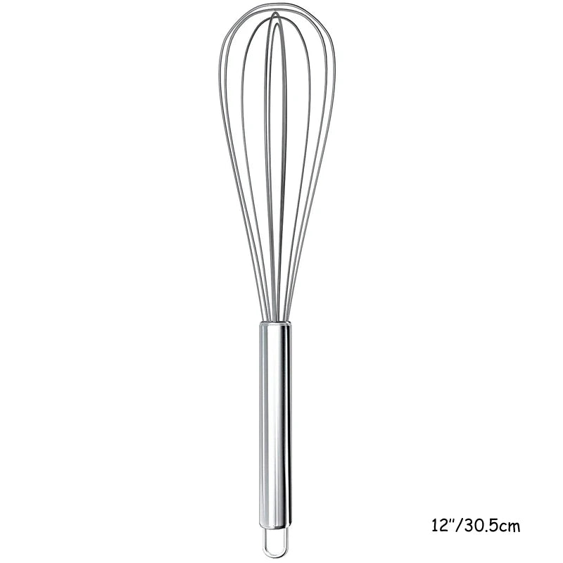 8" 10" 12" Stainless Steel Egg Whisk