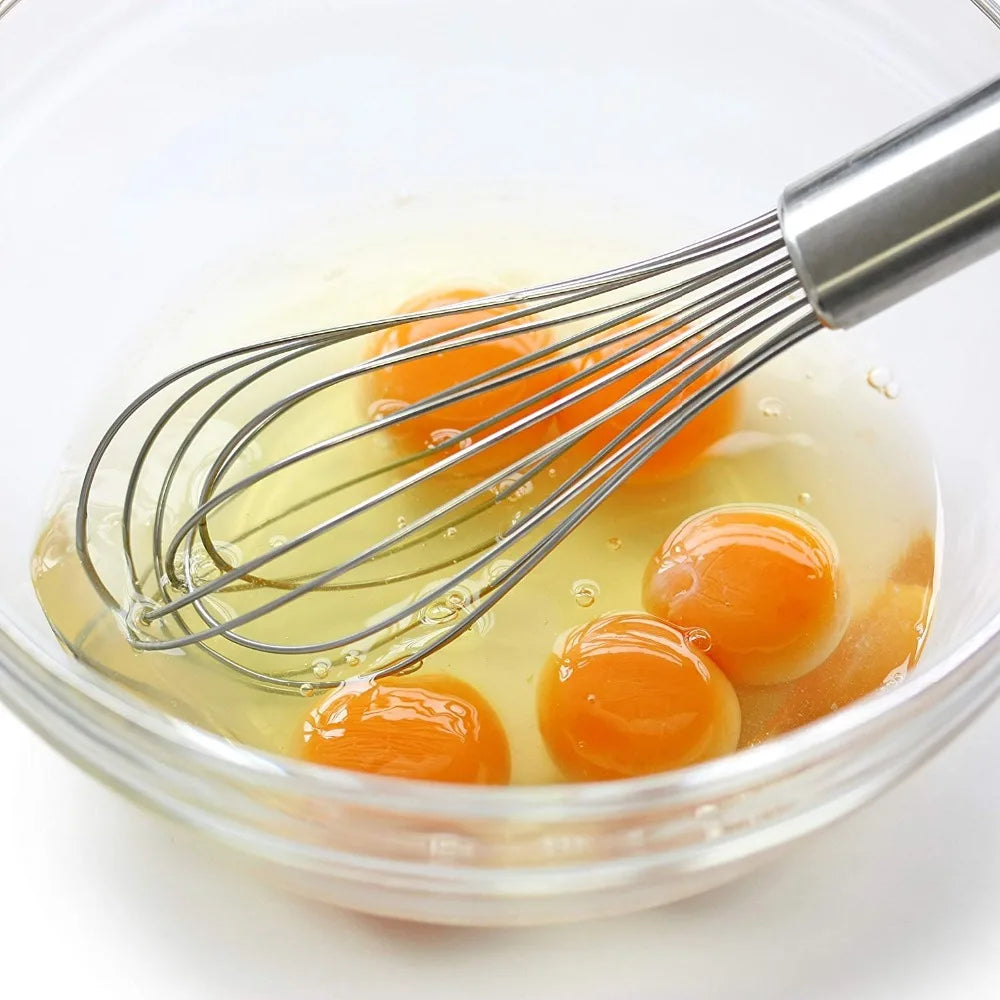 8" 10" 12" Stainless Steel Egg Whisk