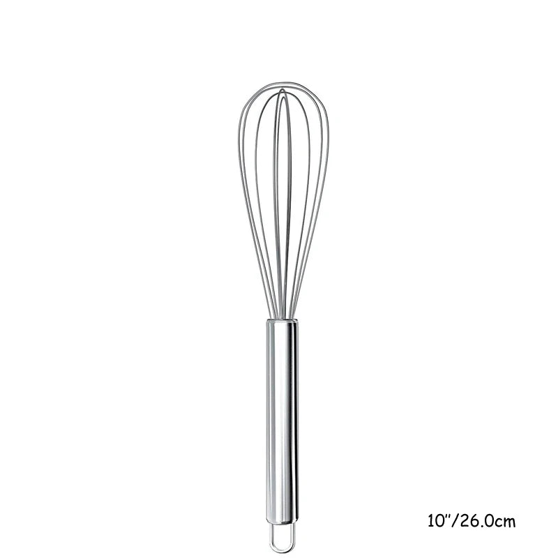 8" 10" 12" Stainless Steel Egg Whisk