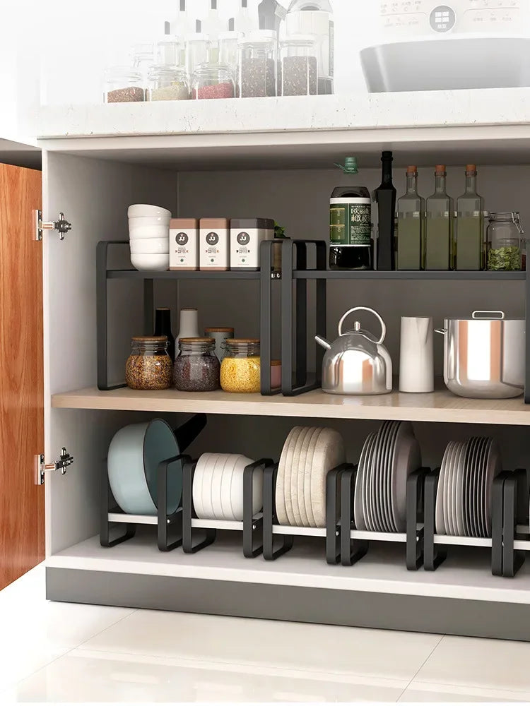Organizer Cabinet Plates Dishes Drying Rack Holder Drainer Goods for The Kitchen Storage Accessories