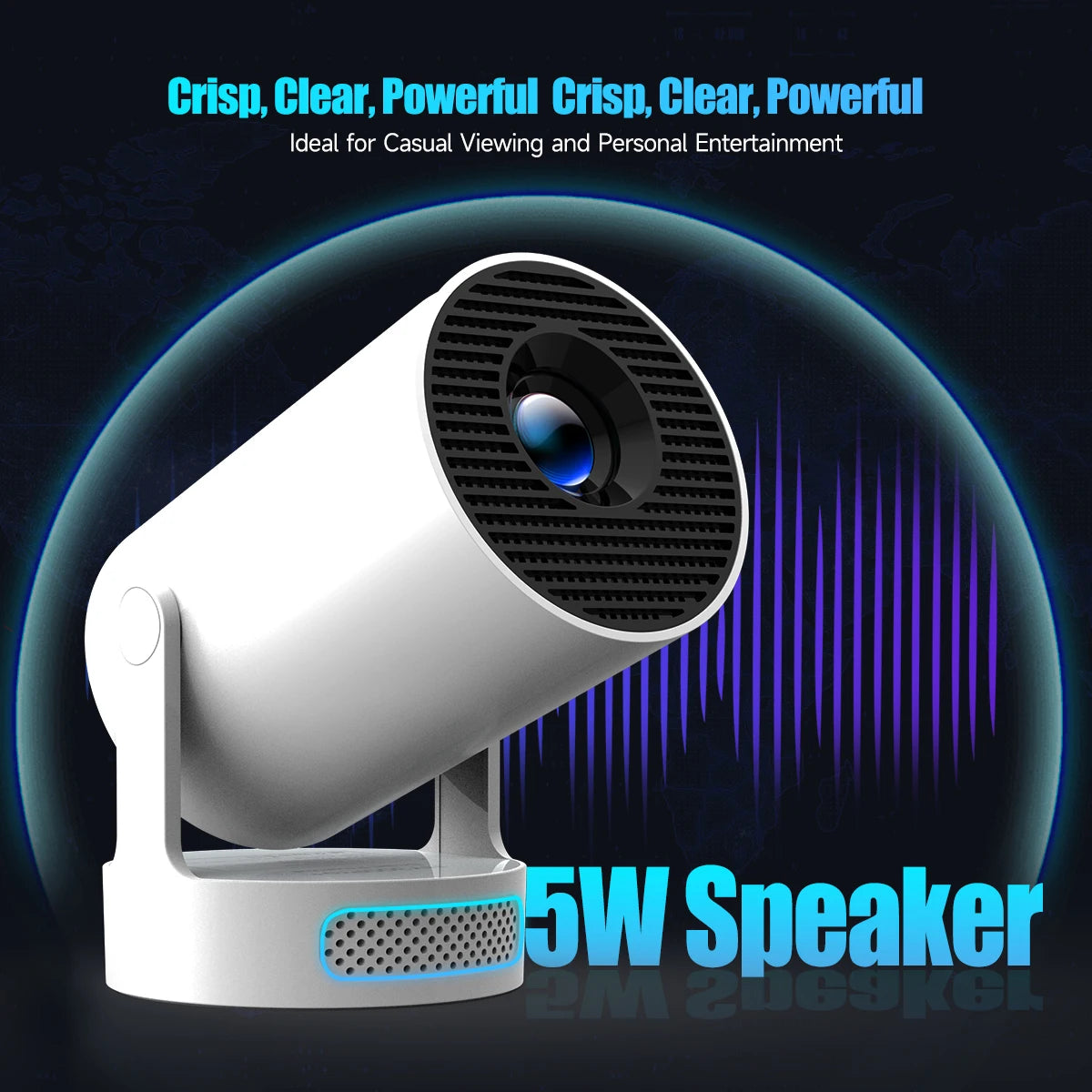 4K Wifi6 Projector Android11 260 ANSI Dual WIFI