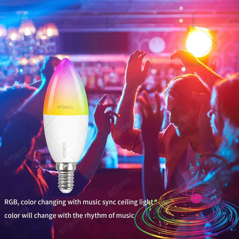 E14 Candle Lamp Smart Life App Control