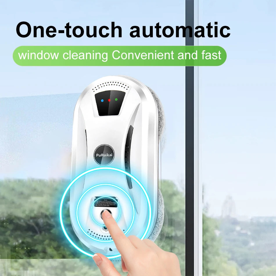 Ultra thin Robot vacuum window cleaner