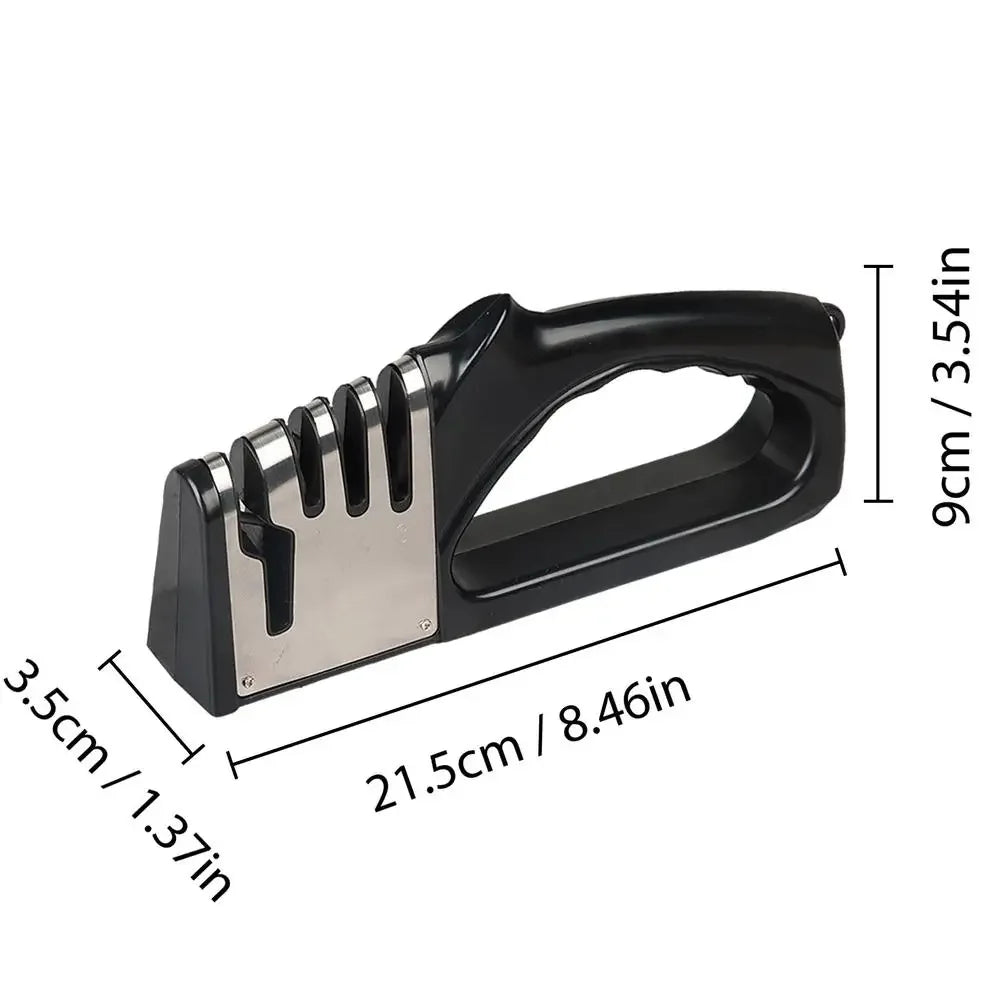 4 Segment Knife Sharpener Multifunctional Portable Non-slip Kitchen Base Knife Sharpener