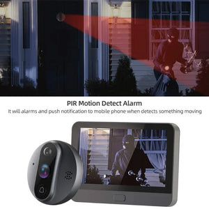 Smart Home WIFI Digital Door Peepholes Wireless Doorbell WIFI Camera