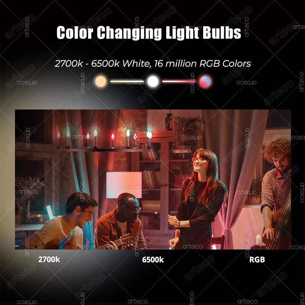 E14 Candle Lamp Smart Life App Control