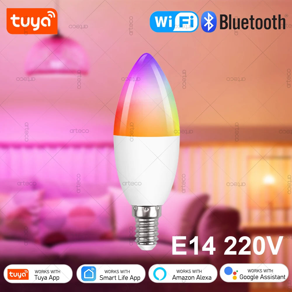 E14 Candle Lamp Smart Life App Control