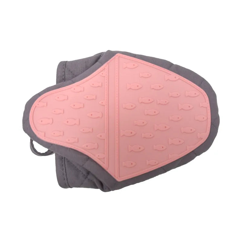 1PCS Fish Shaped Silicone Anti Scald Oven Gloves
