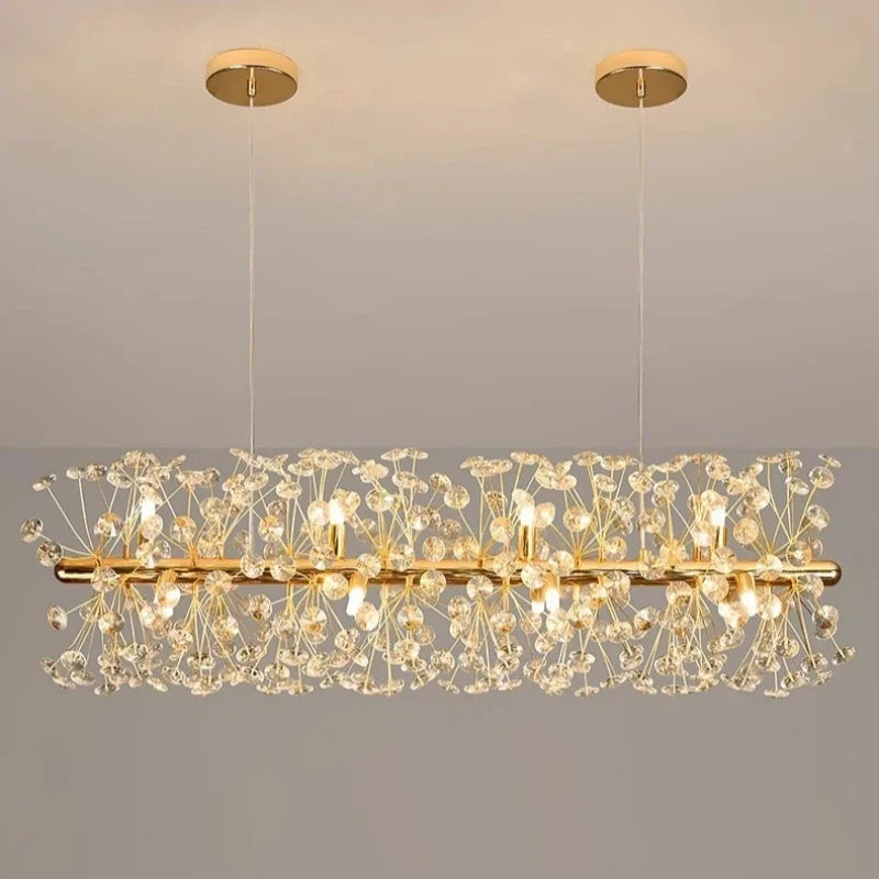 Crystal Pendant Chandeliers for Living Room Kitchen Decor Suspension Lighting