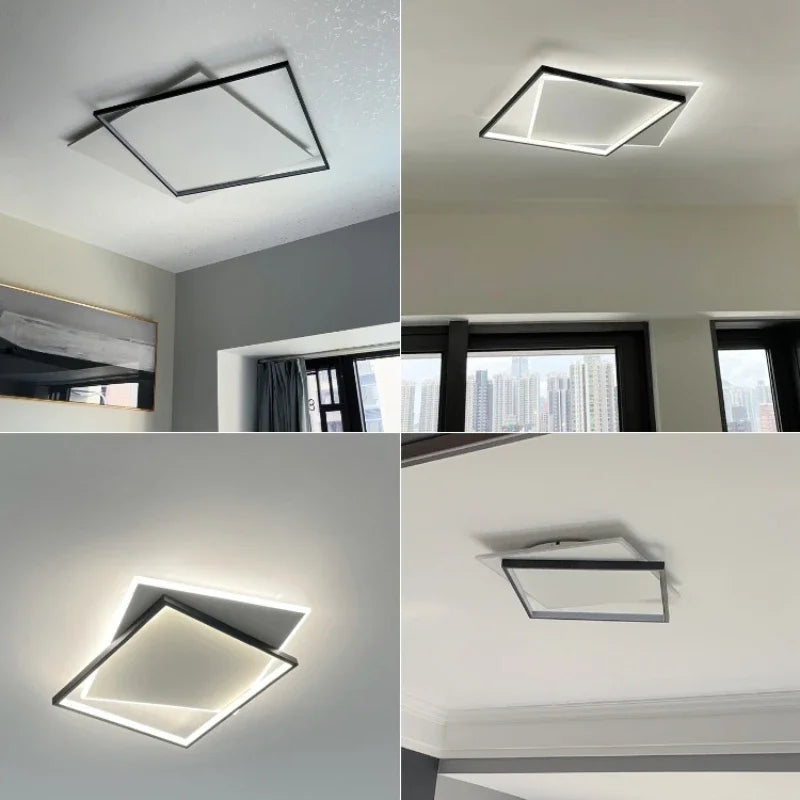 Bedroom Light Modern Minimalist Art Designer Suction Top High-end European  Square Room Light