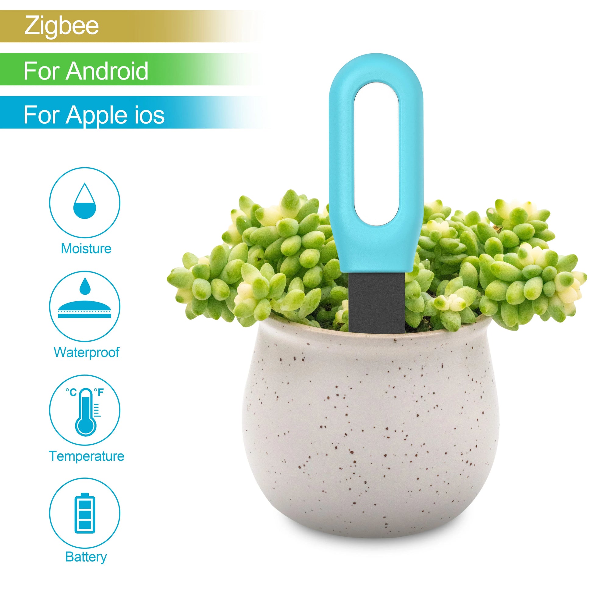 Smart Zigbee Soil Tester Temperature and Humidity