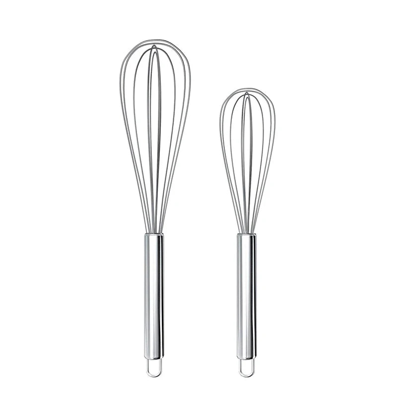 8" 10" 12" Stainless Steel Egg Whisk