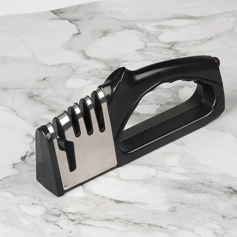 4 Segment Knife Sharpener Multifunctional Portable Non-slip Kitchen Base Knife Sharpener