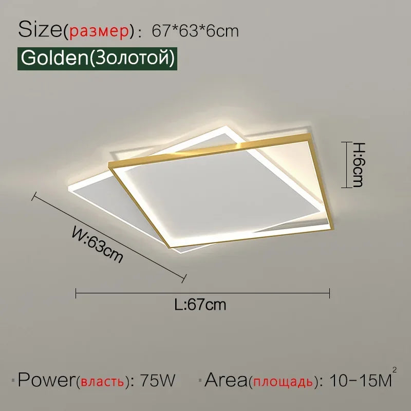 Bedroom Light Modern Minimalist Art Designer Suction Top High-end European  Square Room Light
