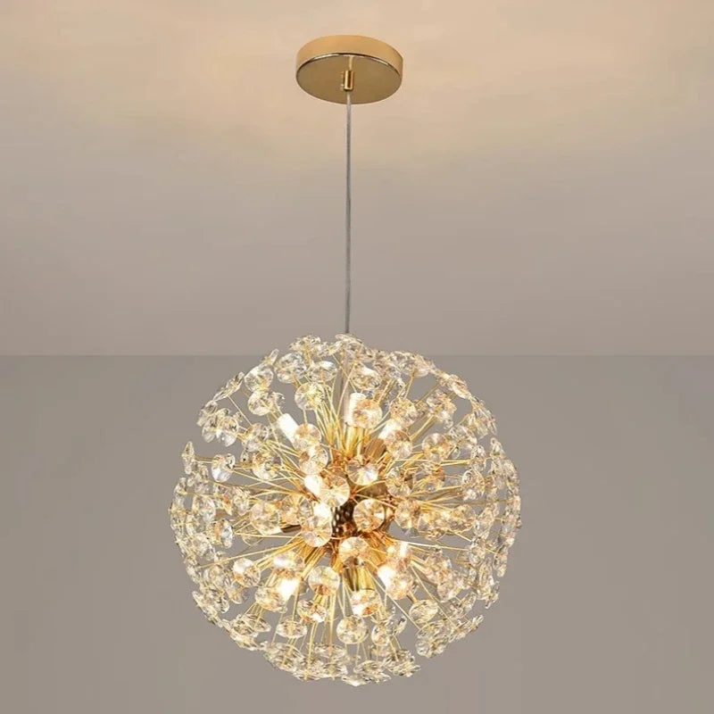 Crystal Pendant Chandeliers for Living Room Kitchen Decor Suspension Lighting