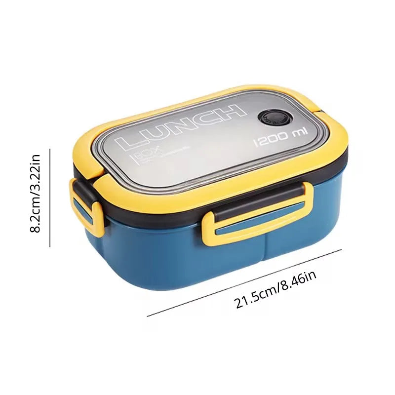 Single-layer, Double-layer Portable Fruit Food Box, Lunch Box with Fork Spoon and Spoon Preservation Box