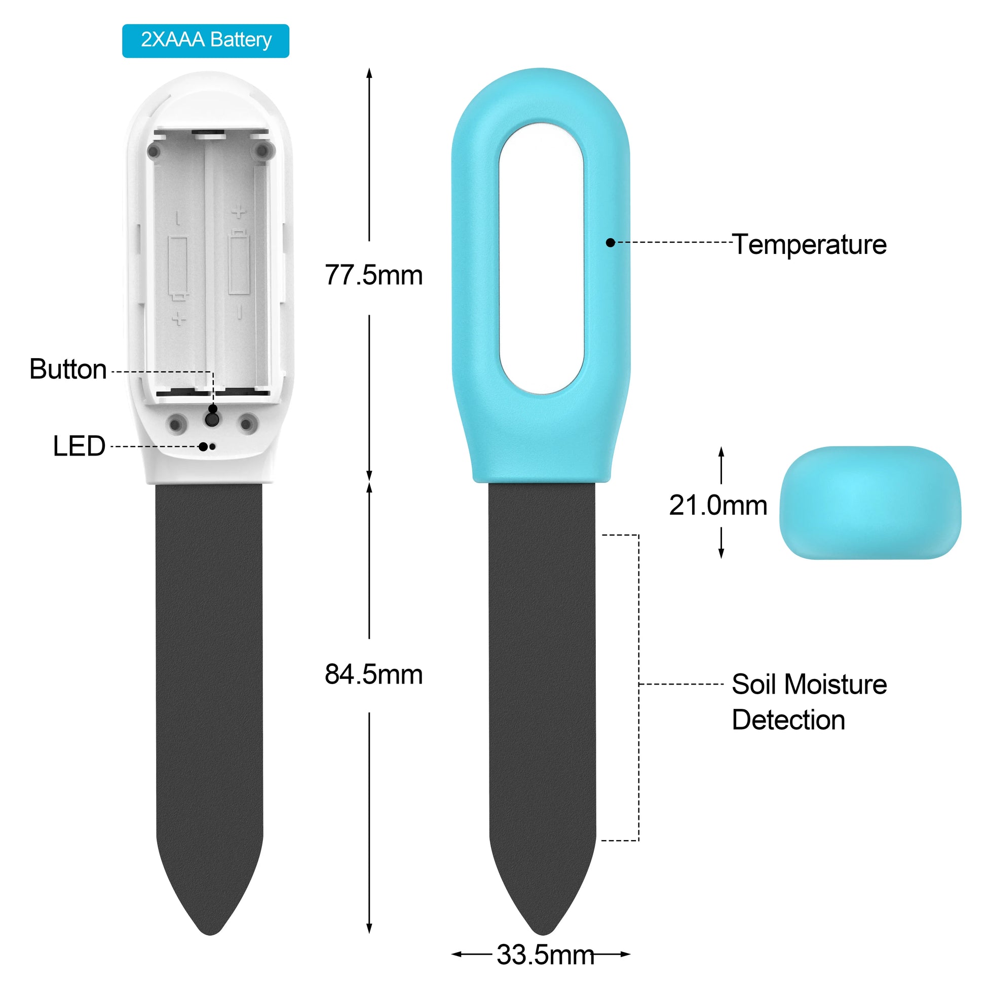Smart Zigbee Soil Tester Temperature and Humidity