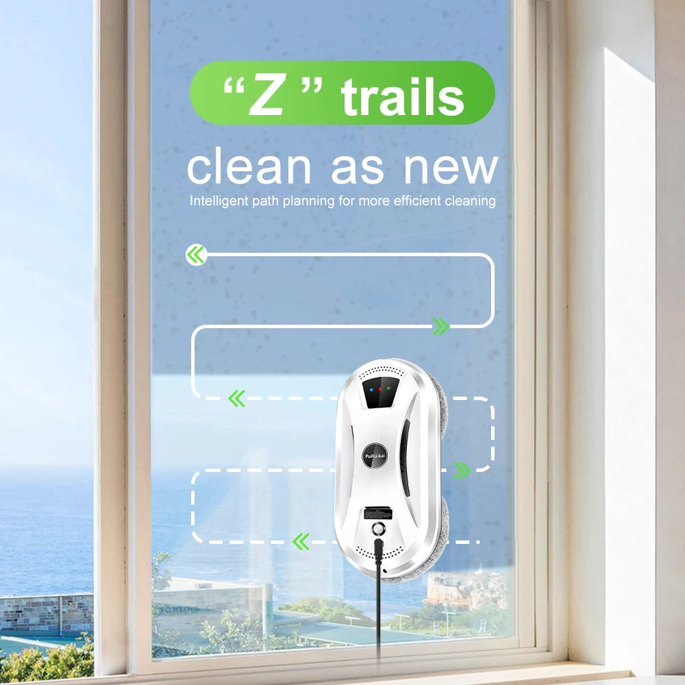 Ultra thin Robot vacuum window cleaner
