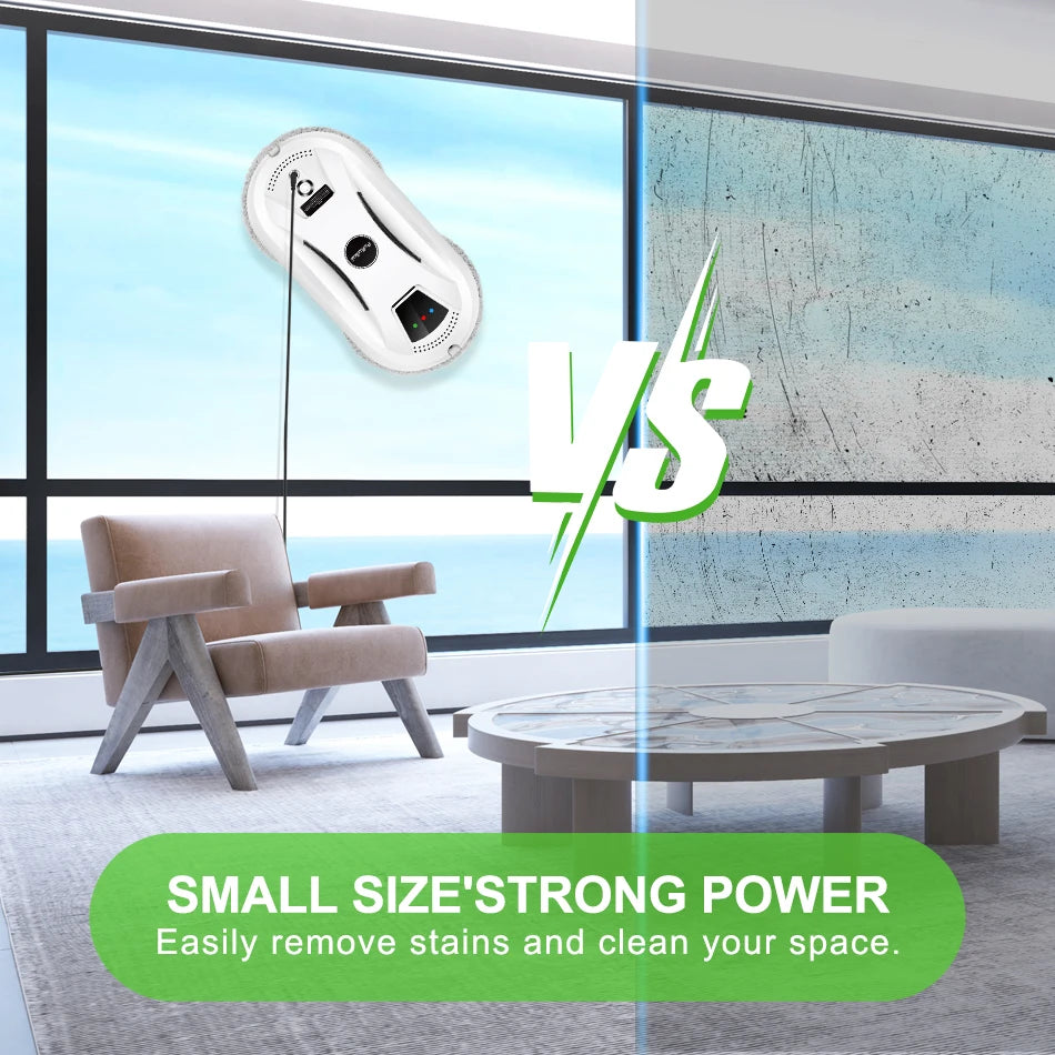 Ultra thin Robot vacuum window cleaner
